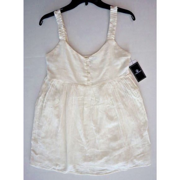 Volcom B1322309 Women's Sz XS Star White A Full Out Babydoll Cami Dress - Picture 5 of 10
